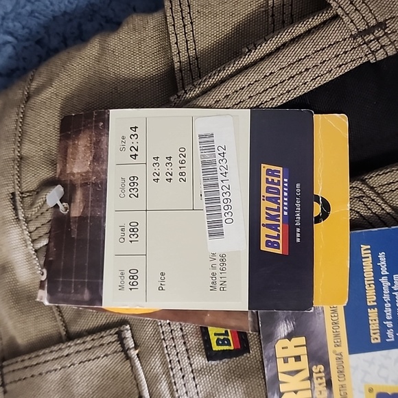 Blaklader Heavy Worker Pants 42 x 34 - Picture 4 of 9